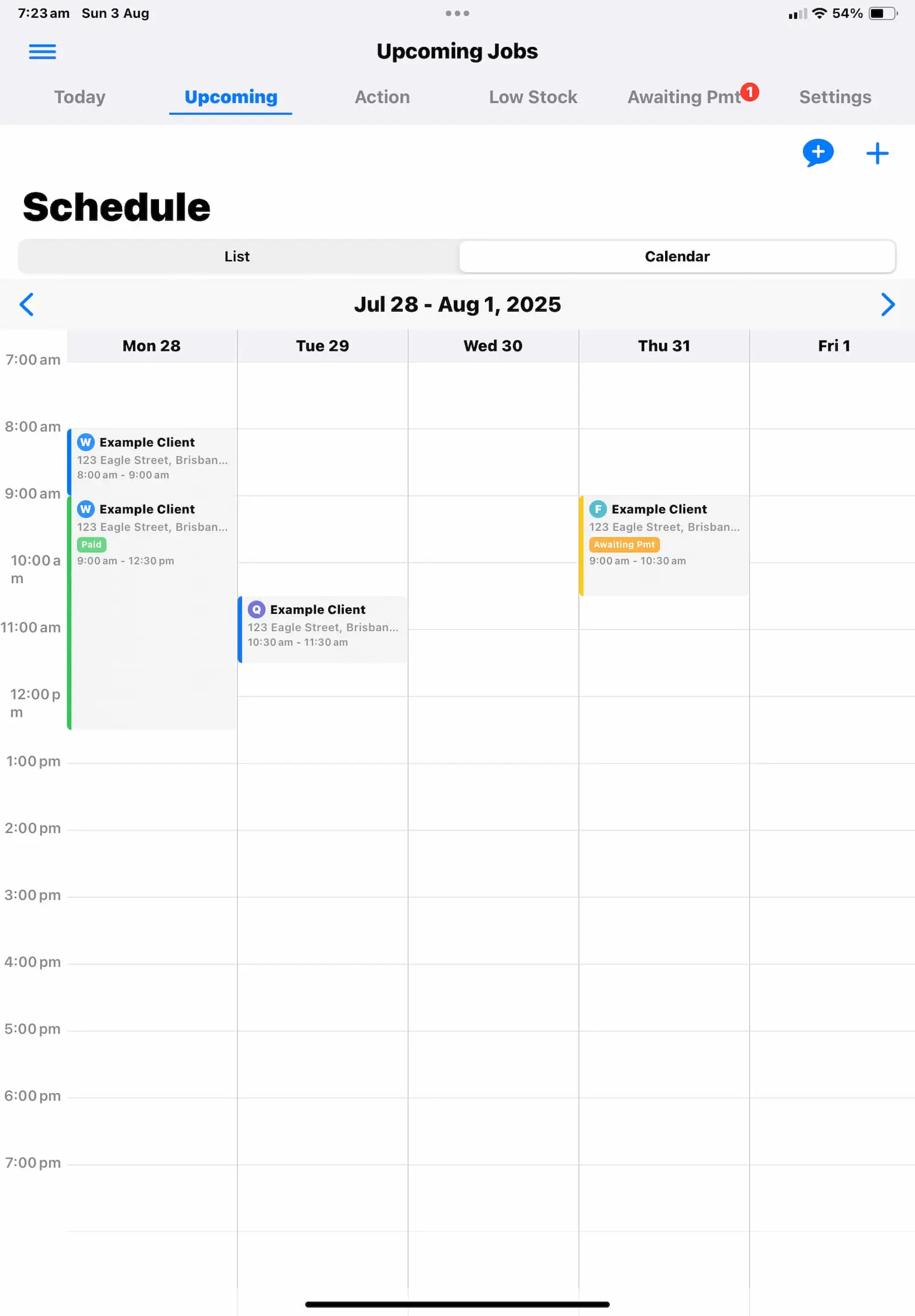 IgnitionSync Schedule on Desktop