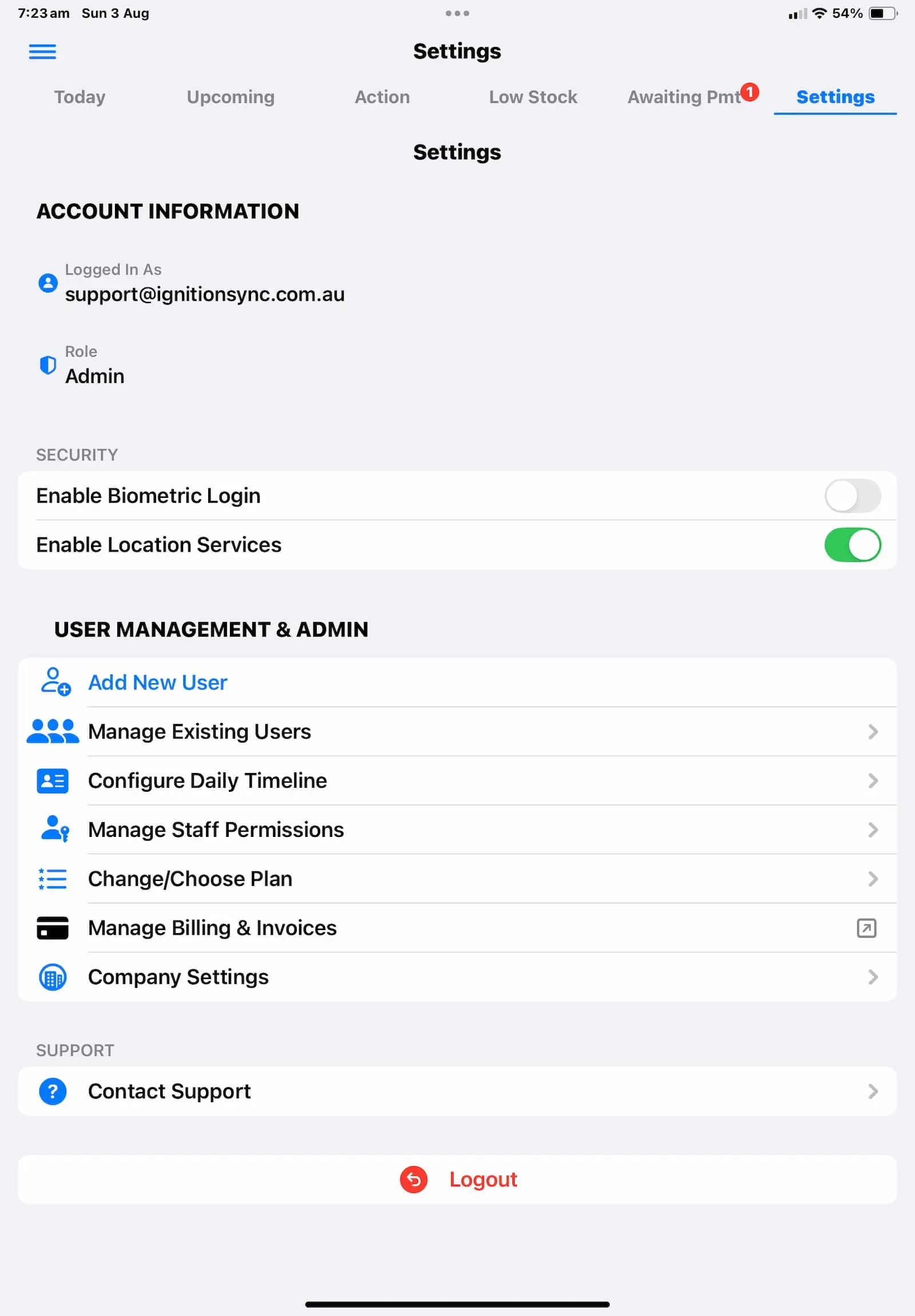 iPad screenshot showing photo capture.